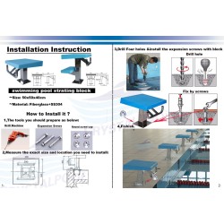 Partidor de piscina de competición