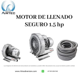 Motor de llenado seguro 1.5 hp