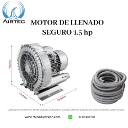 Motor de llenado seguro 1.5 hp