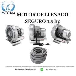 Motor de llenado seguro 1.5 hp