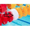 Pieza blanca Corchera flotador divisor  de carril de piscina de 10 cm x 6,1 cm