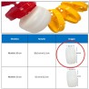 Pieza blanca Corchera flotador divisor  de carril de piscina de 10 cm x 6,1 cm