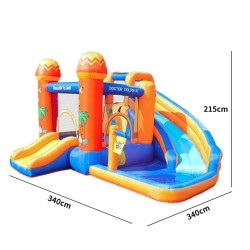 Inflable Rodadero Naranja Ref 63108