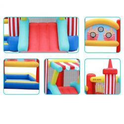 Castillo Inflable con Tobogán y Piscina | Diversión Segura para Niños
