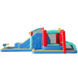 Castillo Inflable con Tobogán y Piscina | Diversión Segura para Niños