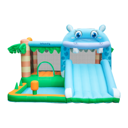 Castillo Inflable con Tobogán y Piscina | Diversión Segura para Niños
