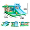 Castillo Inflable con Tobogán y Piscina | Diversión Segura para Niños
