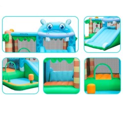 Castillo Inflable con Tobogán y Piscina | Diversión Segura para Niños