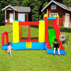 Castillo Inflable con Tobogán y Piscina | Diversión Segura para Niños