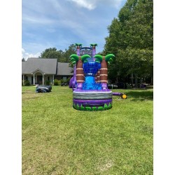 Tobogán Acuático Inflable Grande Cascada WS1040