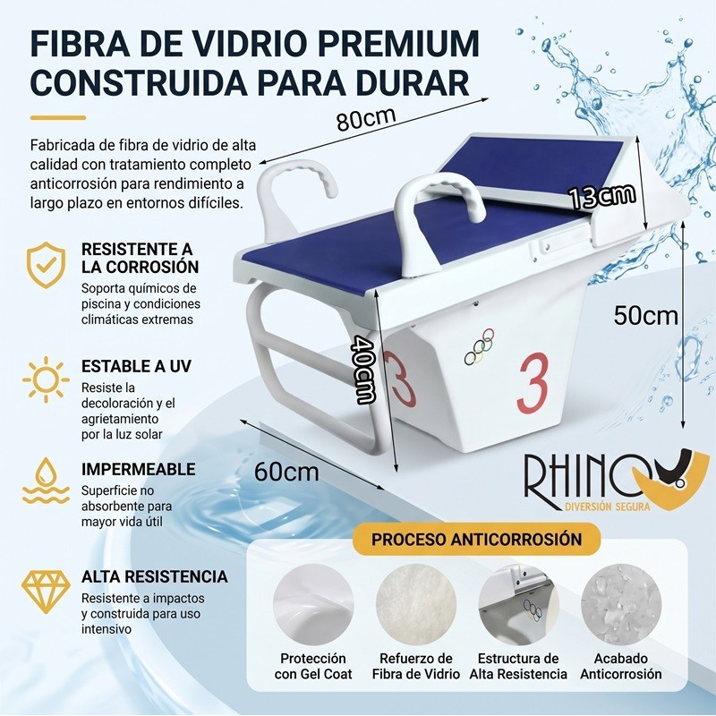 Plataforma de Salto para Piscina de competición